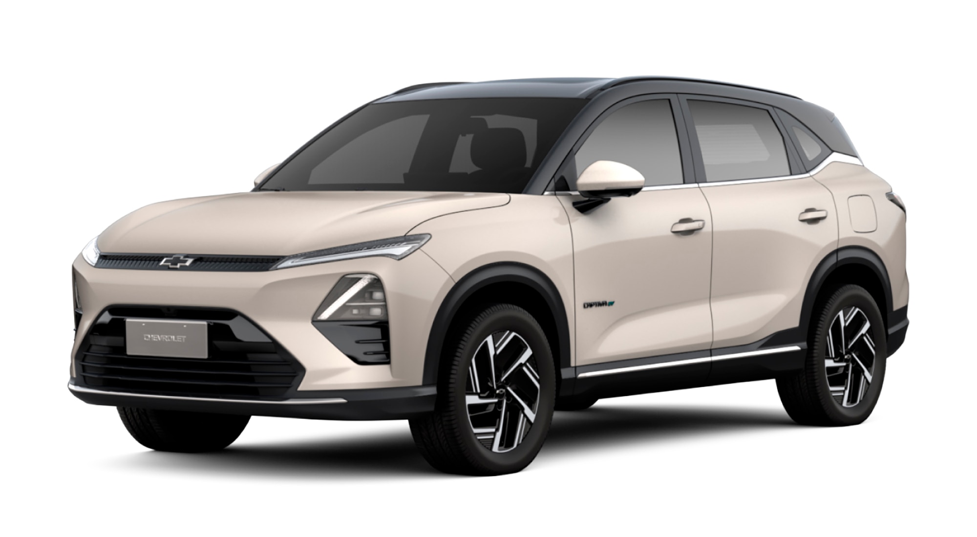 Captiva EV 2026 na cor dourado jeri